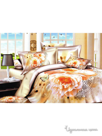 Комплект постельного белья, евро Pandora, цвет мультиколор