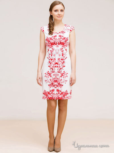 Платье Remix, цвет белый, красный