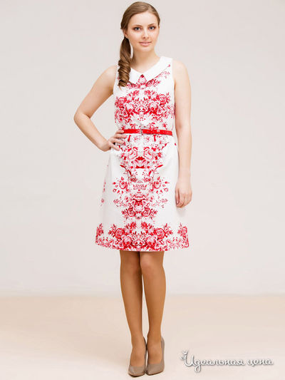 Платье Remix, цвет молочный, красный