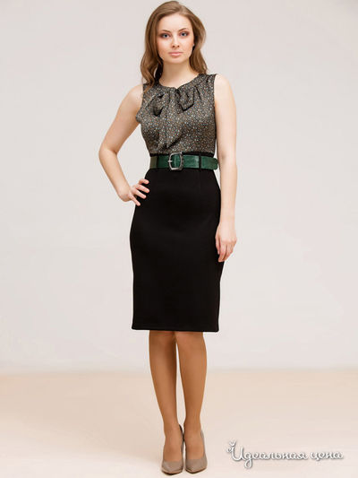 Платье Remix, цвет серый, коричневый