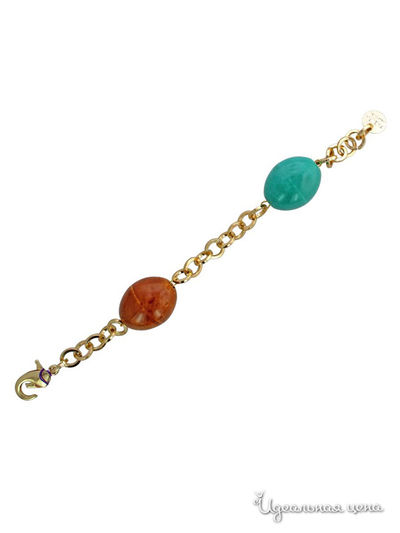 Браслет Bijou Tresor, цвет зеленый, красный, золотой