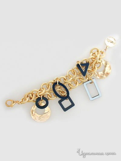 Браслет Bijou Tresor, цвет золотой, синий