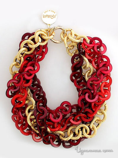 Колье Bijou Tresor, цвет красный, золотой