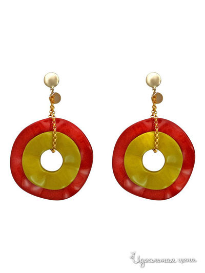 Серьги Bijou Tresor, цвет красный, желтый