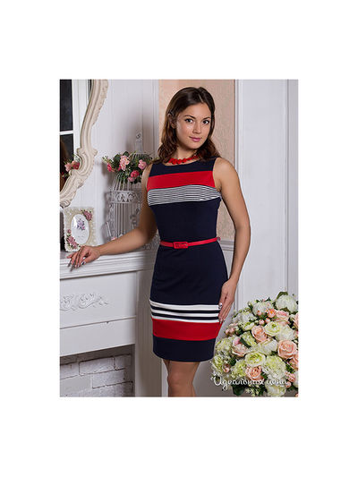 Платье Magic Style, цвет синий, красный