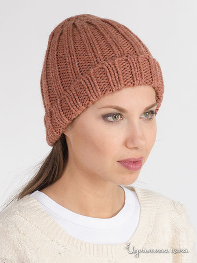 Шапка Paolo Casalini, цвет светло-коричневый