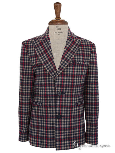 Пиджак La Miniatura, цвет красный, серый