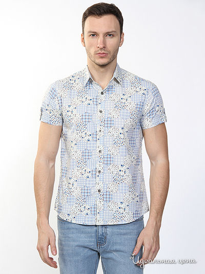 Рубашка Liberavita, цвет голубой, молочный