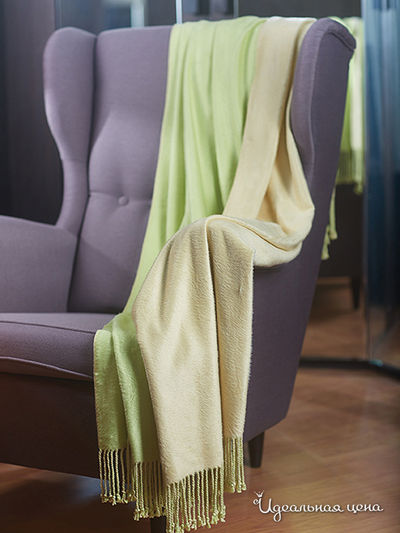 Плед, 130х190 см Primavelle, цвет оливковый, бежевый