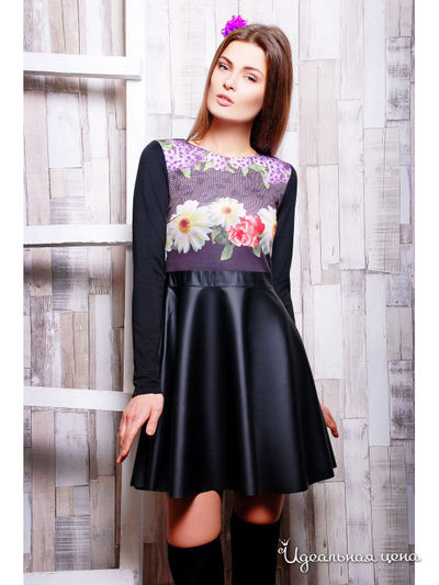 Платье Irmana, цвет черный, мультиколор