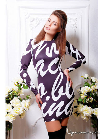 Платье Irmana, цвет Фиолетовый, белый