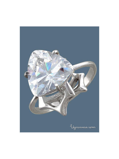 Кольцо Эстет, цвет серебряный