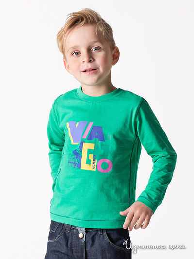 Лонгслив Viaggio Bambini для мальчика, цвет зеленый