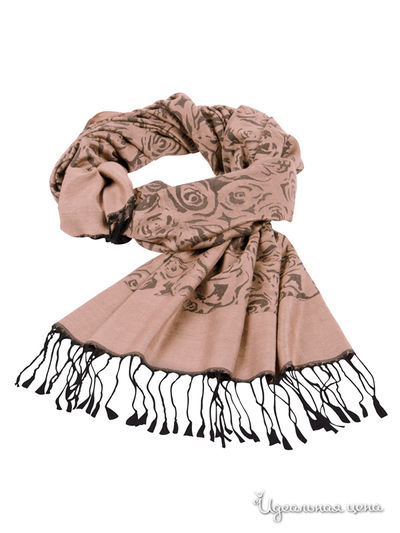 Палантин Halens, цвет розовый, черный