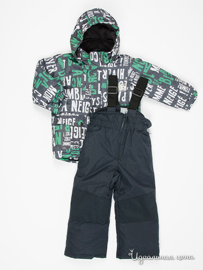 Костюм Deux par Deux, цвет зеленый, серый