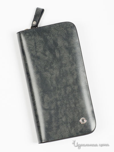 Портмоне Mont Blanc, цвет серый, синий