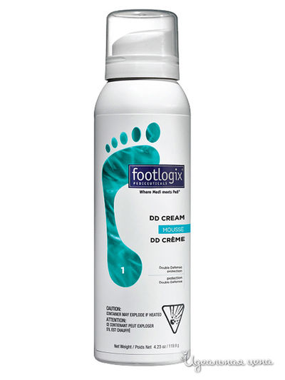 Мусс-крем легкий двойная защита, 300 мл Footlogix