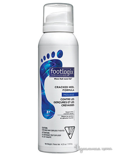 Мусс для ухода за пятками с трещинами, 125 мл Footlogix