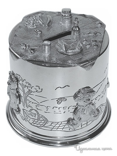 Копилка Wentworth Pewter, цвет серебряный