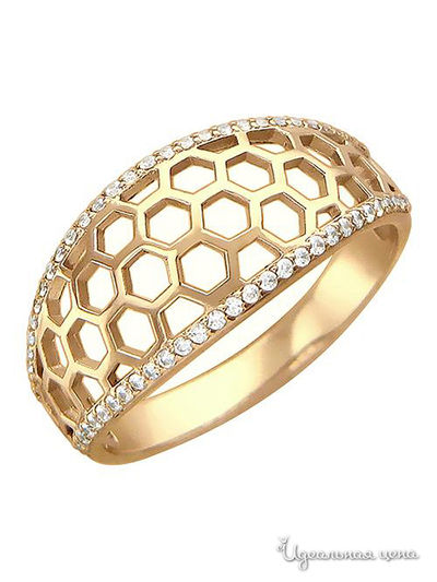 Кольцо с золотом 585 пробы Эстет