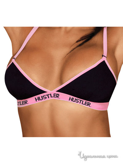 Бюстгальтер Hustler Lingerie, цвет черный, розовый