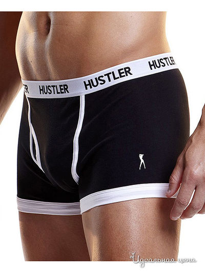 Боксеры Hustler Lingerie, цвет черный, белый