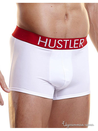 Боксеры Hustler Lingerie, цвет белый, красный