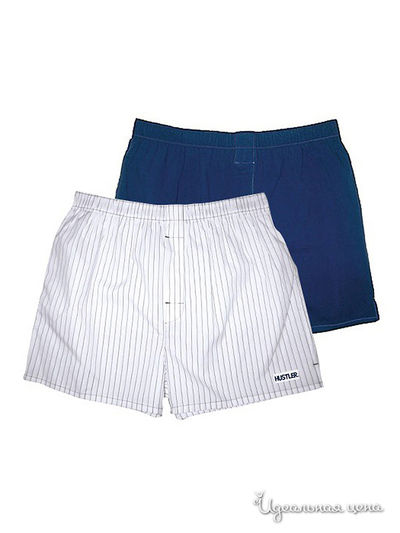 Трусы, 2 шт Hustler Lingerie, цвет белый, синий