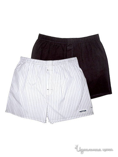 Трусы 2 шт. Hustler Lingerie, цвет черный, белый