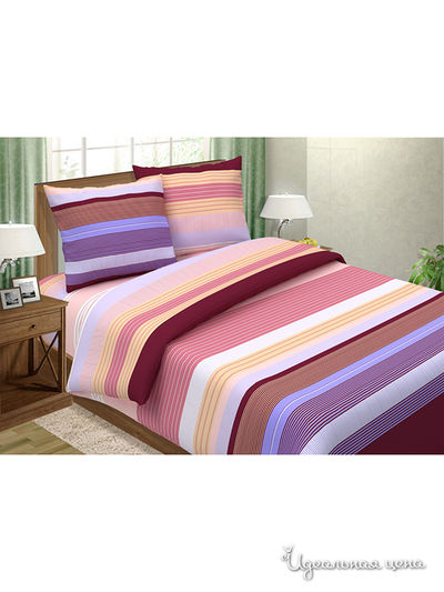 Комплект постельного белья, 2-спальный Pastel, цвет розовый