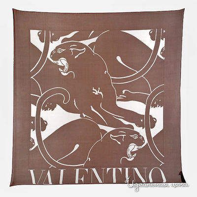 Платок Valentino, цвет цвет кофе с молоком