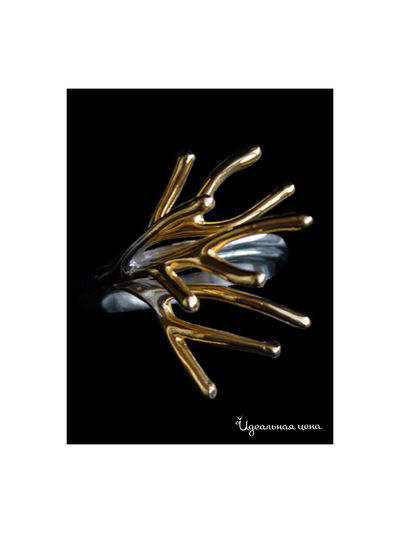 Кольцо Ainsi-classic, цвет серебряный с позолотой