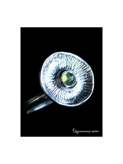 Кольцо Ainsi-classic, цвет серебряный, зеленый