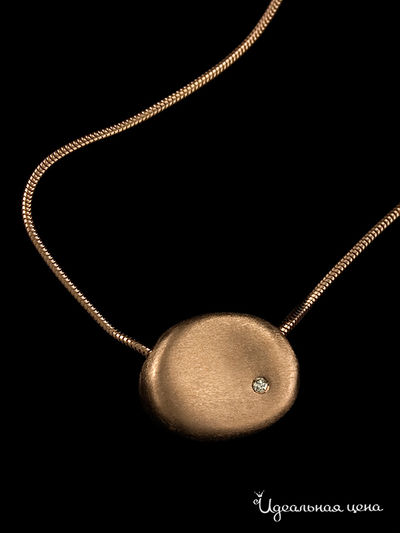 Кулон на цепочке Ainsi-classic, цвет серебряный с позолотой