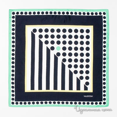 Платок Valentino, цвет цвет черный / мультиколор