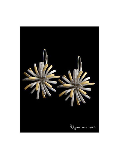 Серьги Ainsi-classic, цвет серебряный с позолотой