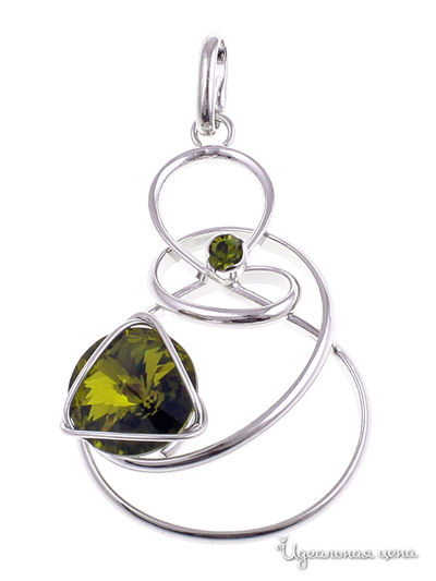 Кулон Malu, цвет оливковый