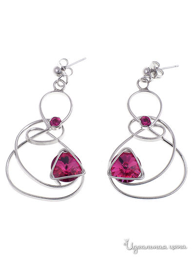Серьги Malu, цвет фуксия