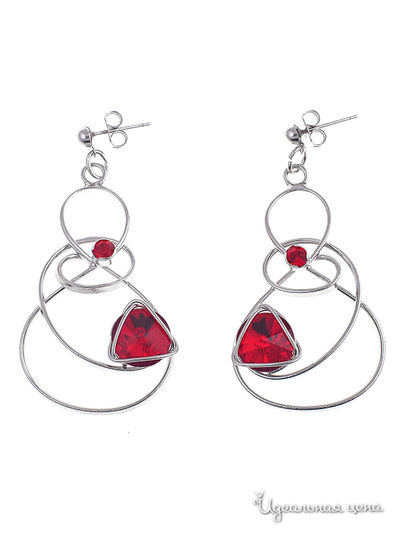 Серьги Malu, цвет красный