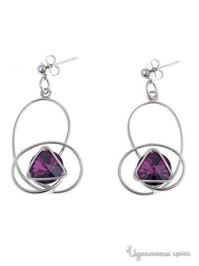 Серьги Malu, цвет фиолетовый