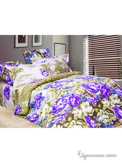 Комплект постельного белья Евро Фаворит-Текстиль, цвет мультиколор