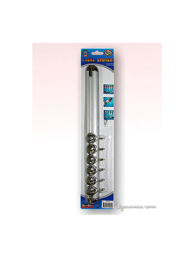 Крючки, 42,7*9*3 см Мультидом, цвет металл