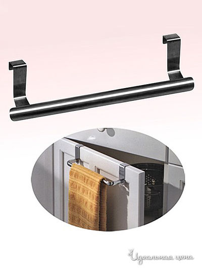 Планка навесная для полотенца, 24*6*6,5 см Мультидом, цвет в ассортименте