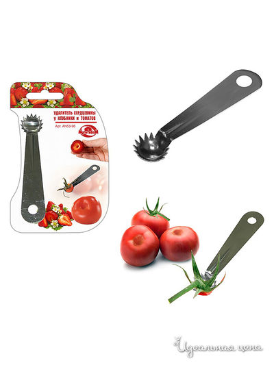 Удалитель хвостиков для томатов и клубники, 12*2*1 см Мультидом, цвет в ассортименте