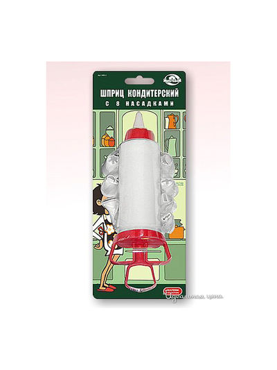 Декоратор для крема 8 насадок Мультидом, цвет в ассортименте