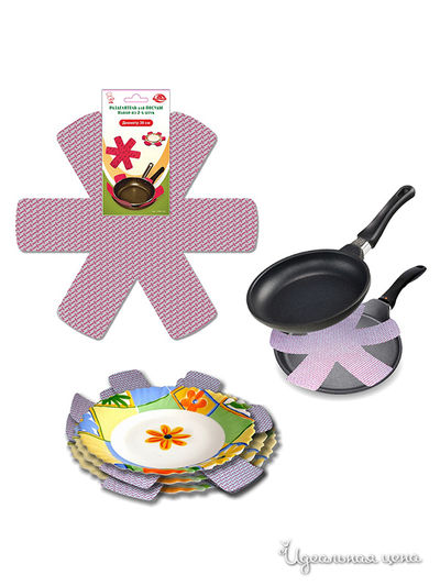 Разделитель для посуды 2 шт Мультидом, цвет фиолетовый, синий