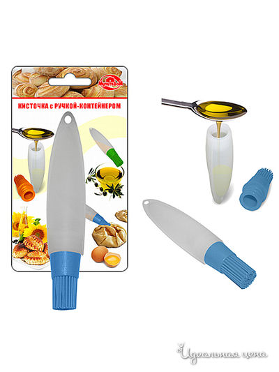 Кисточка с ручкой-контейнером Мультидом, цвет в ассортименте