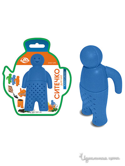 Ситечко для чая Мультидом, цвет голубой