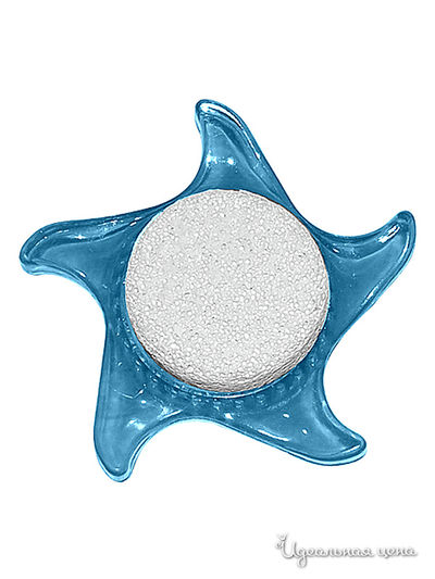 Щетка для ног с пемзой Мультидом, цвет синий