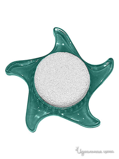 Щетка для ног с пемзой Мультидом, цвет зеленый